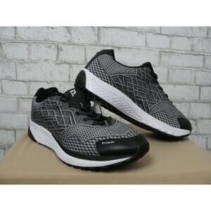 $110 Propet One Black Silver-Tone Athletic Orthotic Sneakers 10 Men's NEW